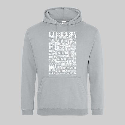 Göteborgska Dialekt Text Hoodie