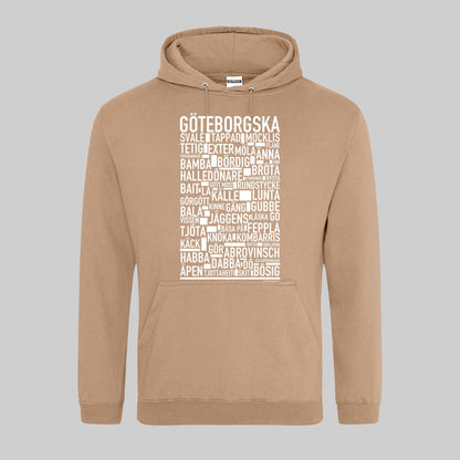 Göteborgska Dialekt Text Hoodie