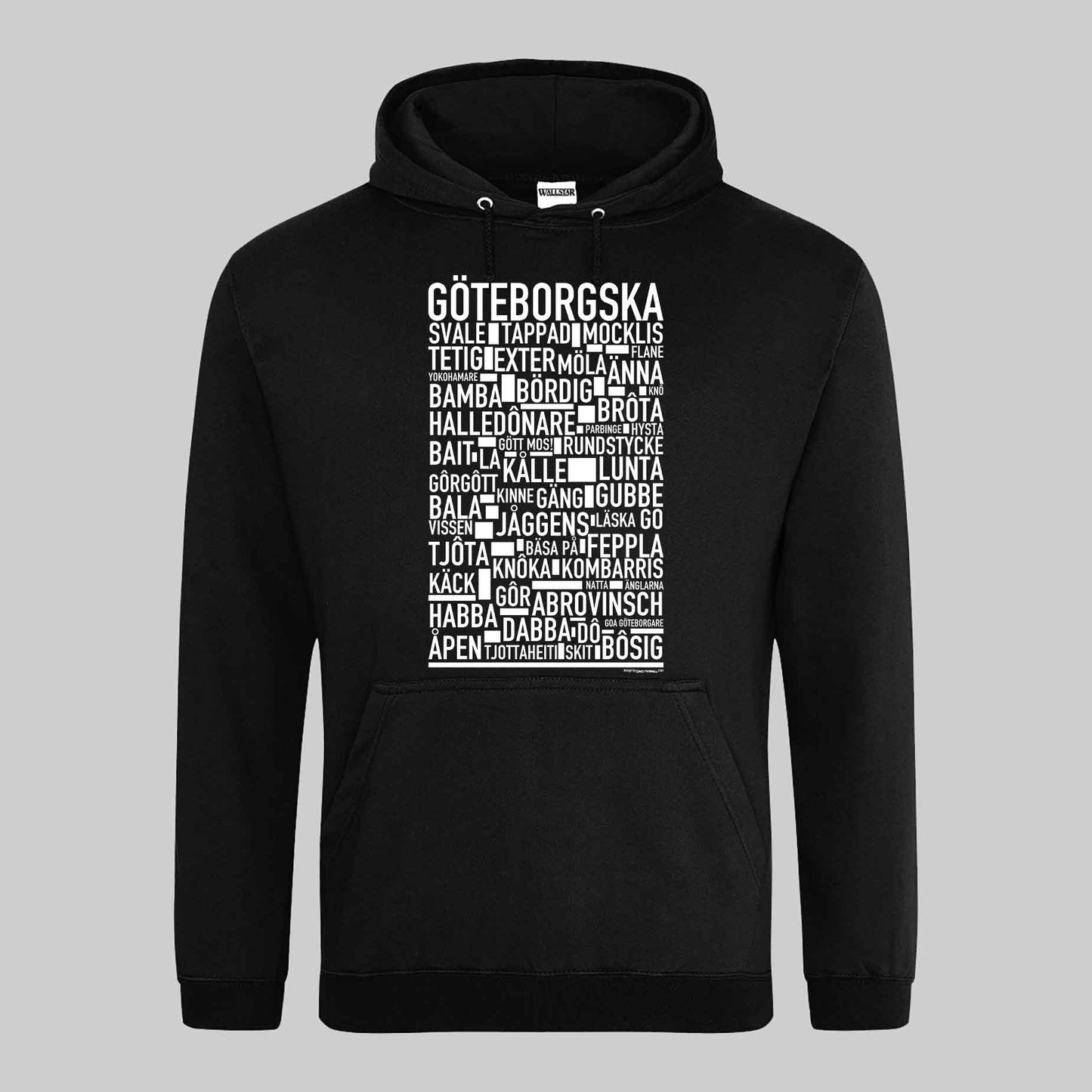 Göteborgska Dialekt Text Hoodie