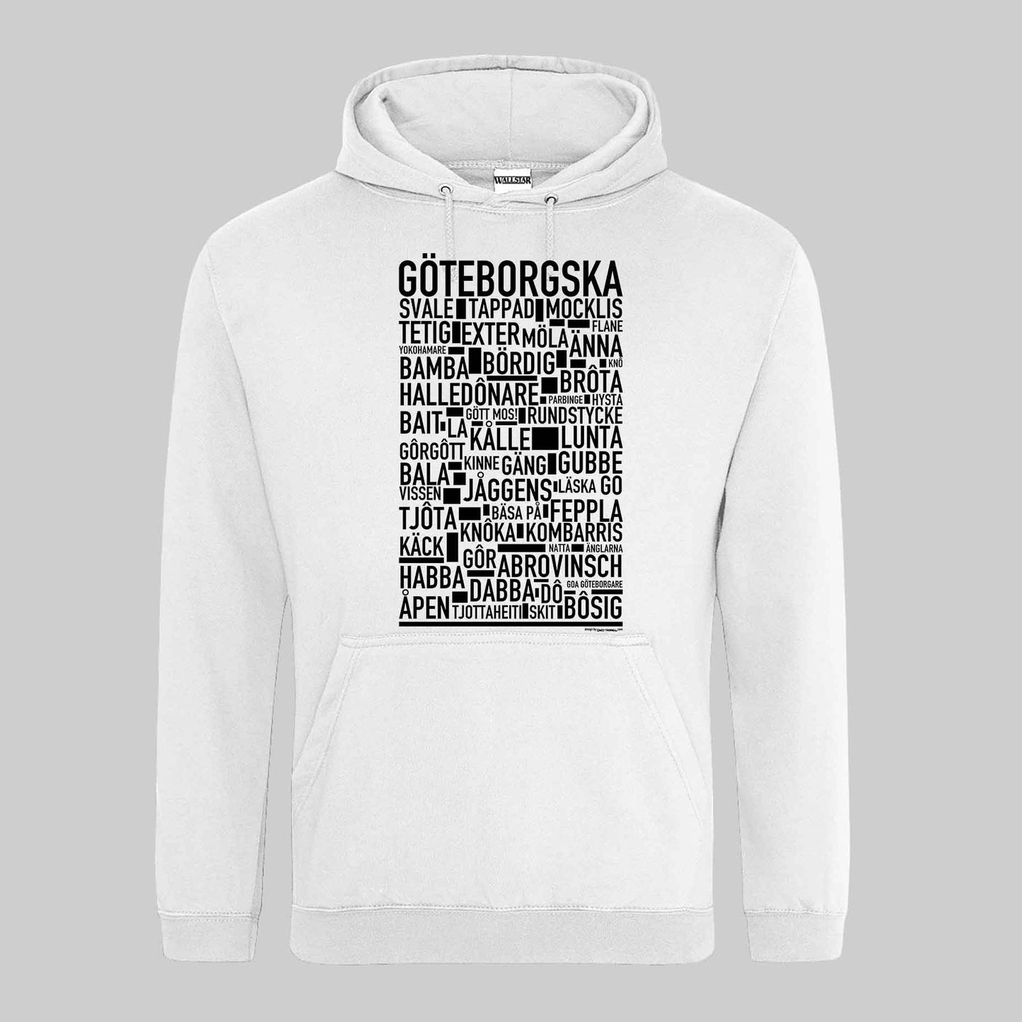 Göteborgska Dialekt Text Hoodie