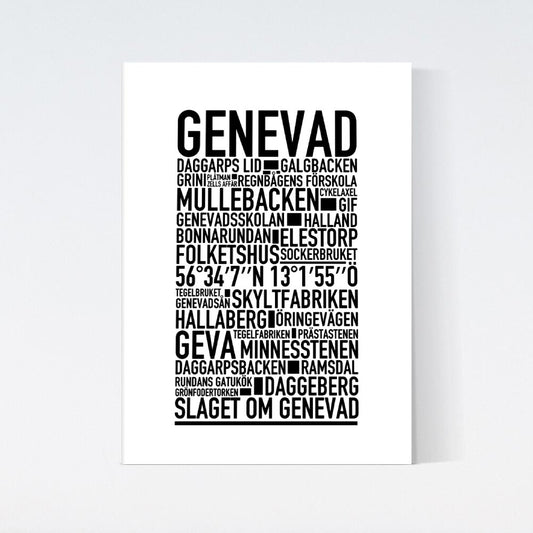 Genevad Text Poster