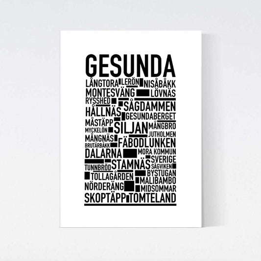 Gesunda Text Poster