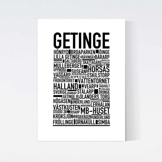 Getinge Text Poster