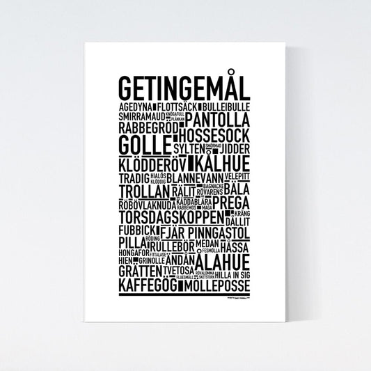 Getingemål Dialekt Text Poster