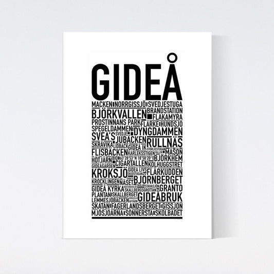 Gideå Text Poster