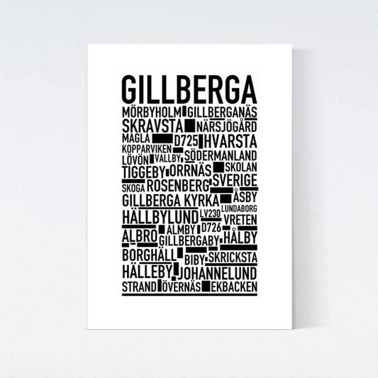 Gillberga Text Poster