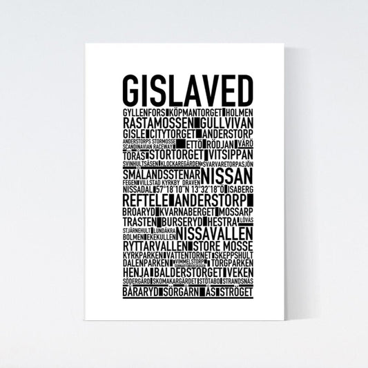 Gislaved Text Poster