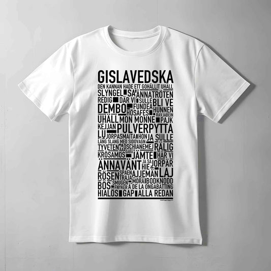 Gislavedska Dialekt Text T-shirt