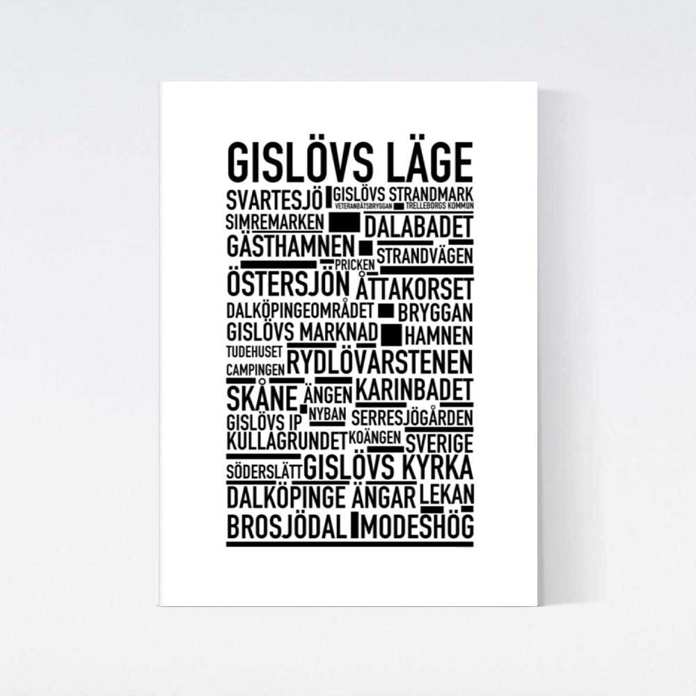 Gislövs Läge Text Poster