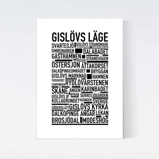 Gislövs Läge Text Poster