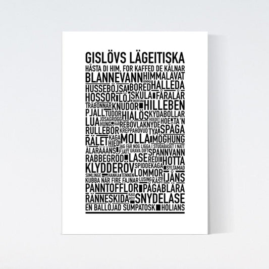 Gislövs Lägeitiska Dialekt Text Poster