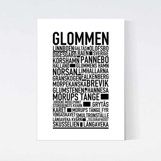 Glommen Text Poster