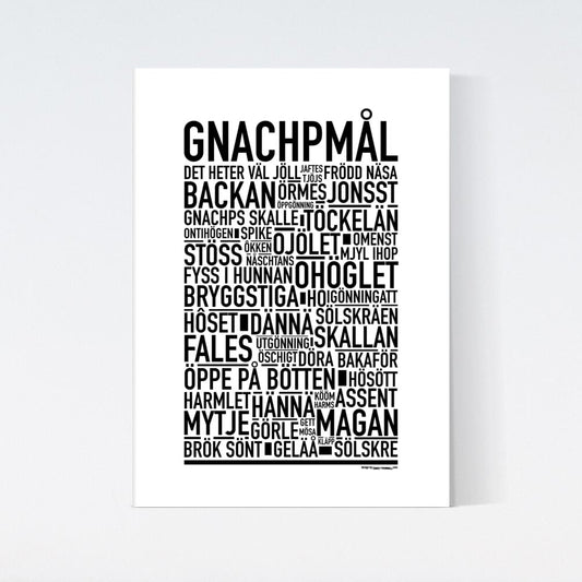 Gnachpmål Dialekt Text Poster