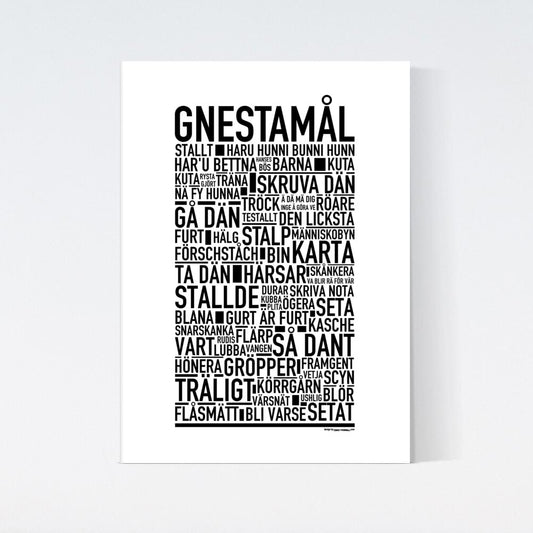 Gnestamål Dialekt Text Poster