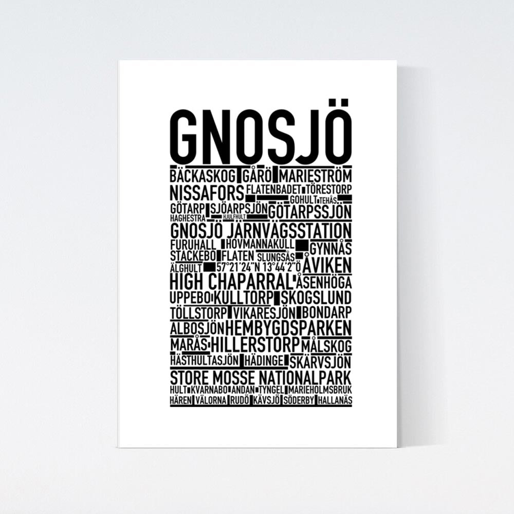 Gnosjö Text Poster