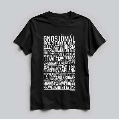 Gnosjömål Dialekt Text T-shirt