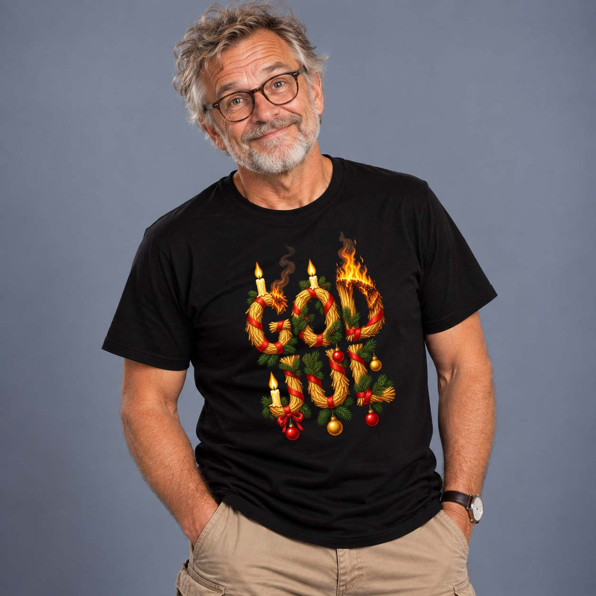 Det Brinner God Jul T-shirt