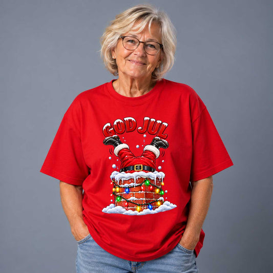 Jultomten I Skorstenen T-shirt