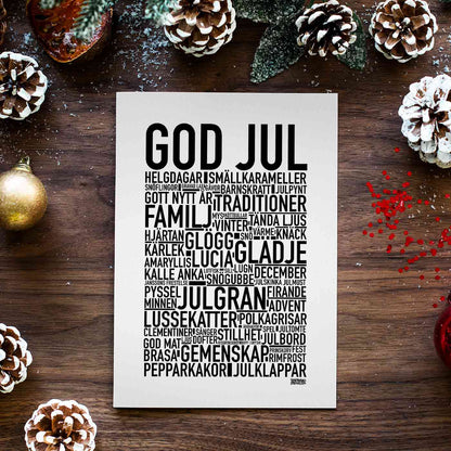 God Jul Text Poster