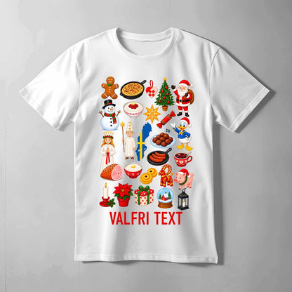 Svenska Julklassiker Valfri Text T-shirt