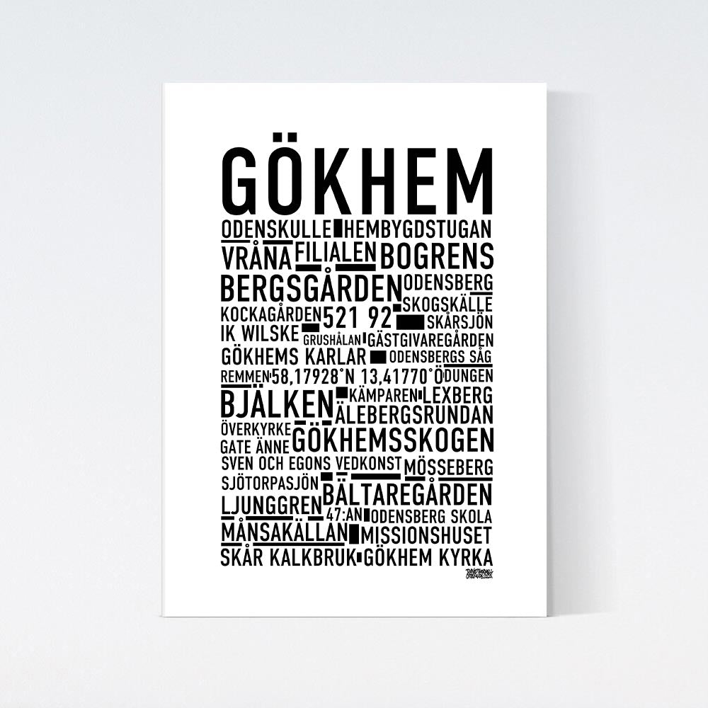 Gökhem Text Poster