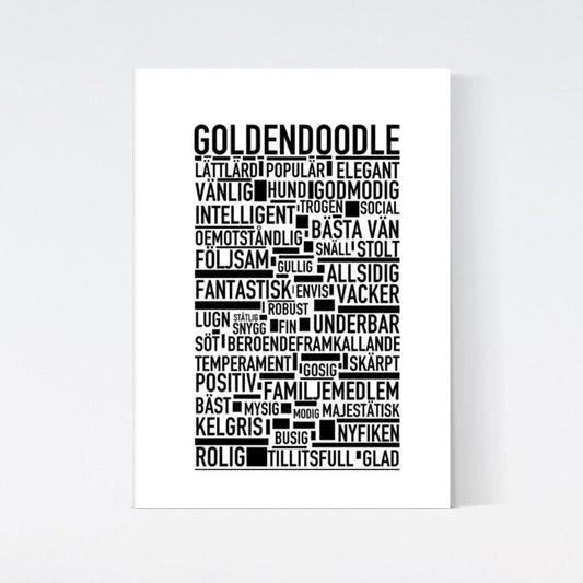 Goldendoodle Text Poster