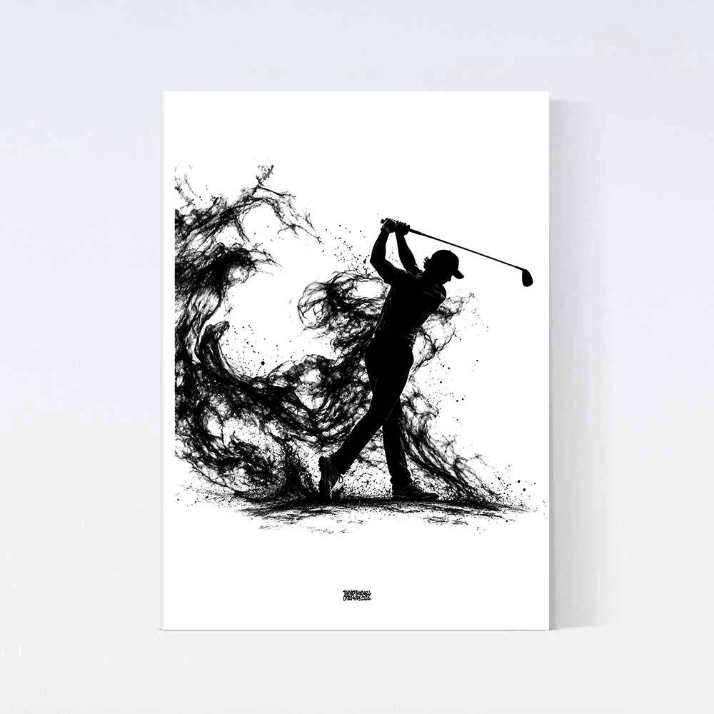Golfare Spelare Man Poster