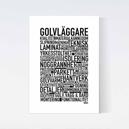 Golvläggare Text Poster