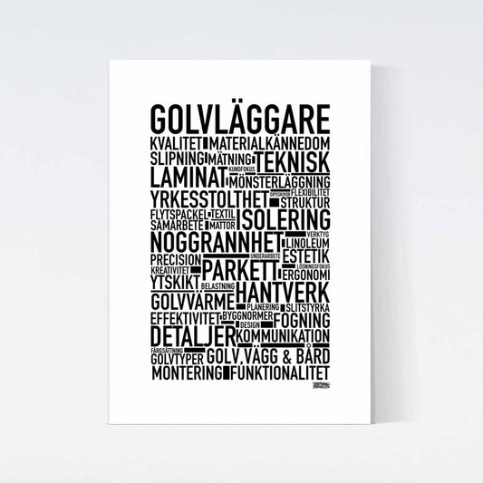 Golvläggare Text Poster