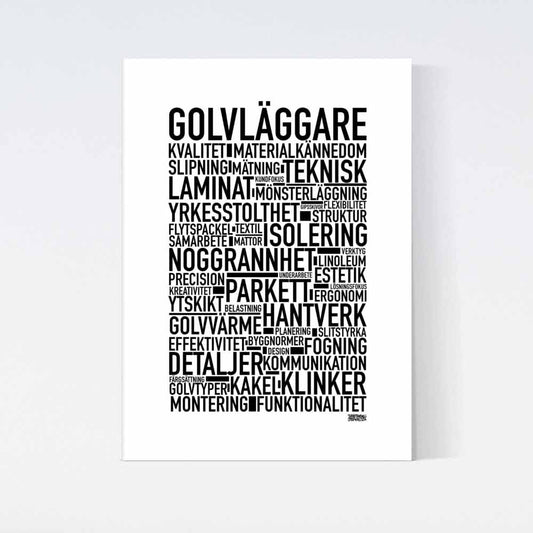 Golvläggare Text Poster