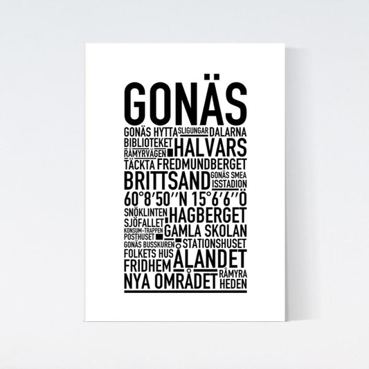 Gonäs Text Poster
