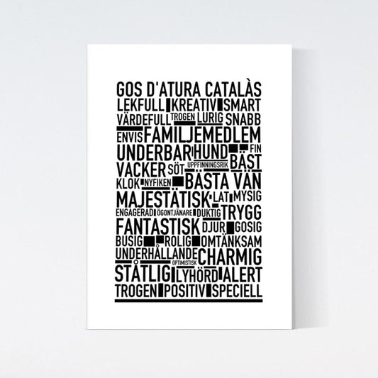 Gos d'Atura Català Text Poster