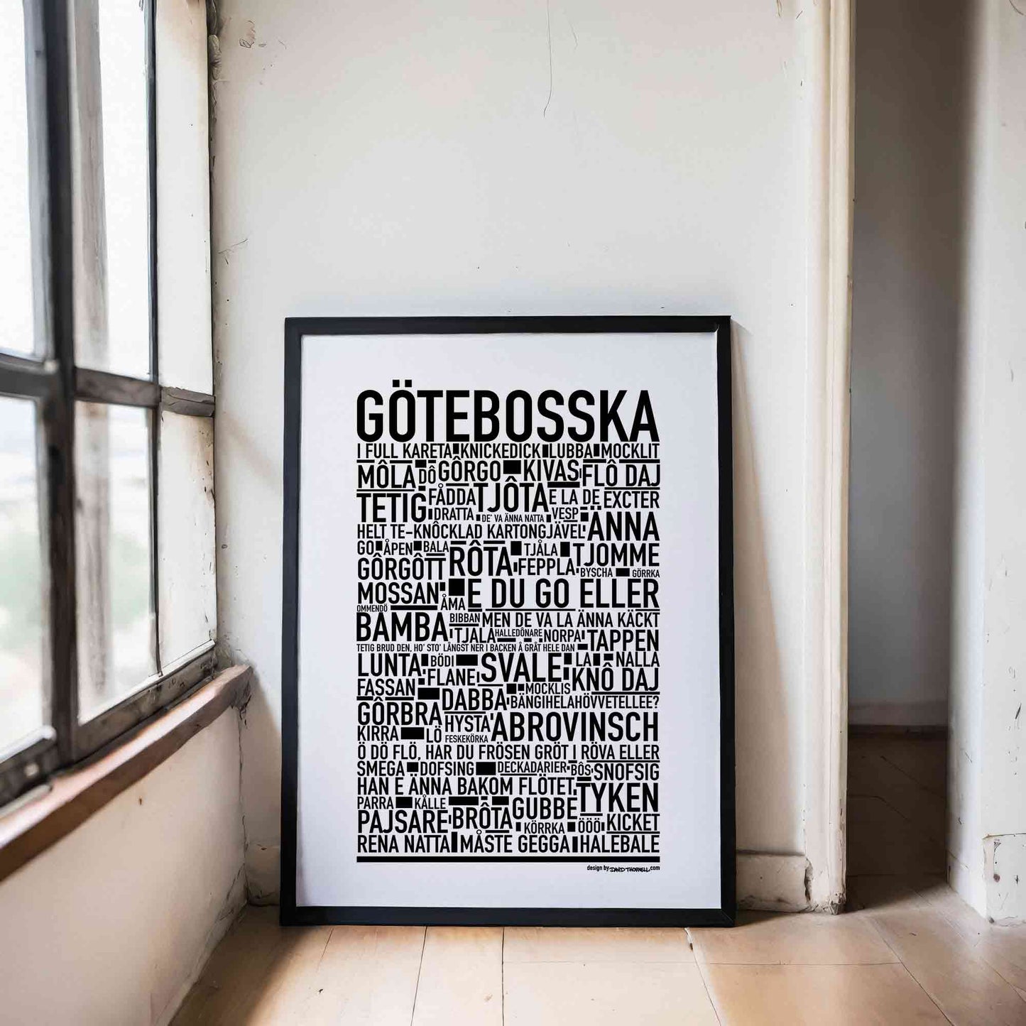 Götebosska Text Poster