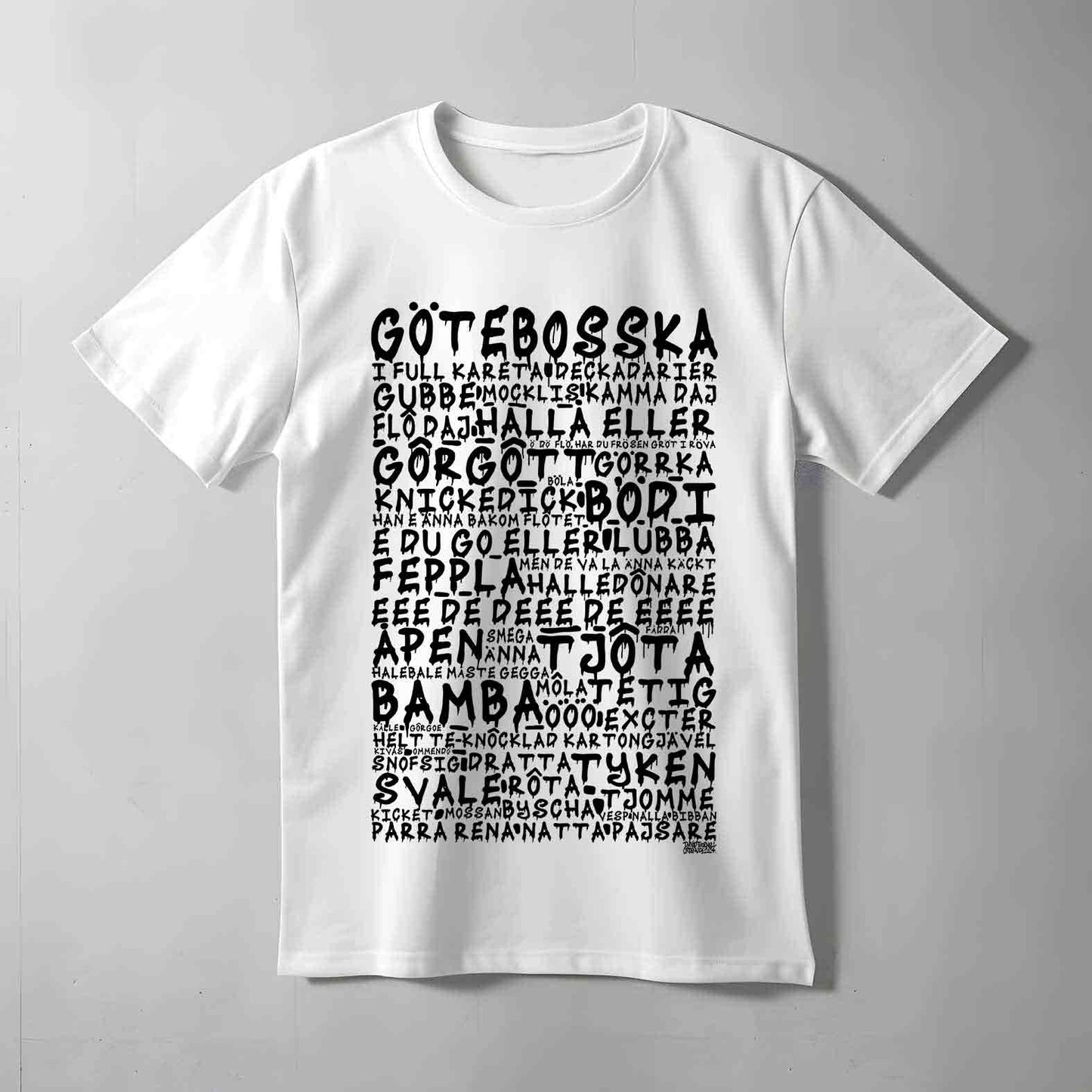 Götebosska Graffiti Dialekt T-shirt