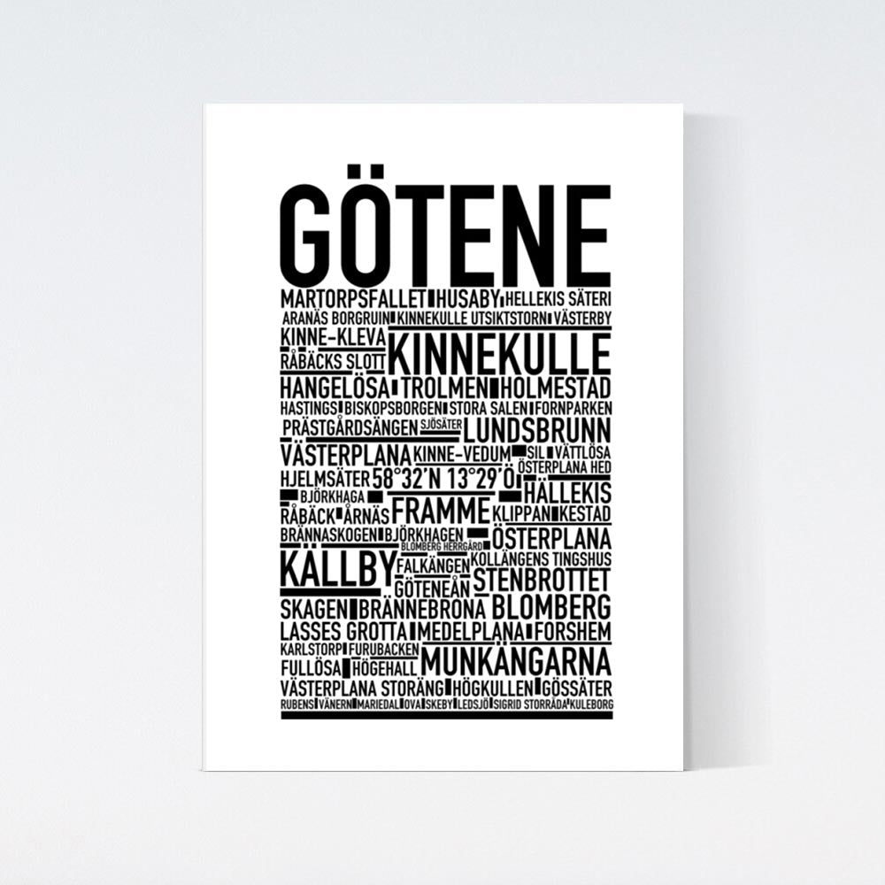 Götene Text Poster