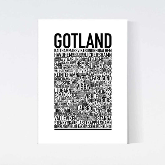 Gotland Landskap Text Poster