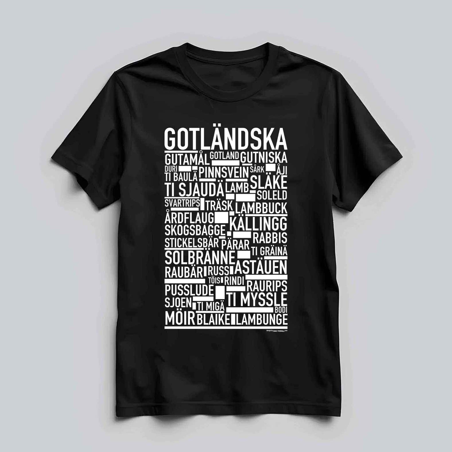 Gotländska Dialekt Text T-shirt