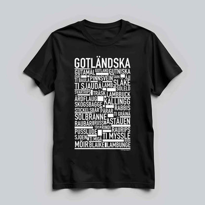 Gotländska Dialekt Text T-shirt