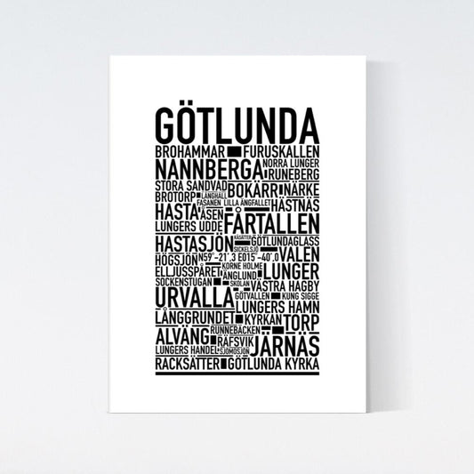 Götlunda Text Poster