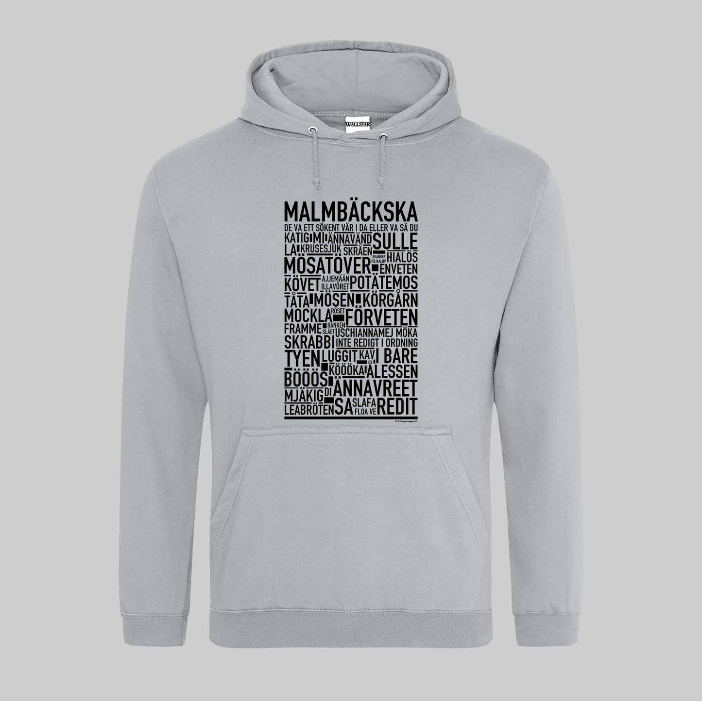 Malmbäckska Dialekt Text Hoodie