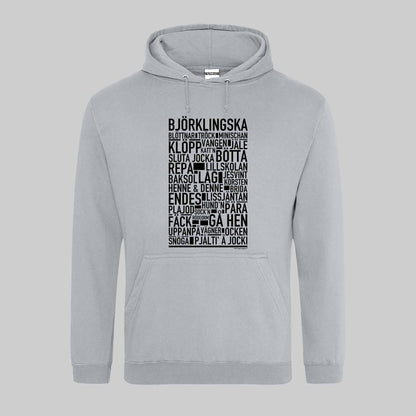 Björklingska Dialekt Text Hoodie
