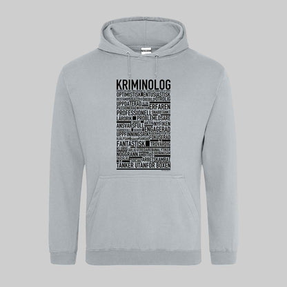 Kriminolog Text Hoodie