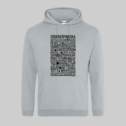 Söderköpingska Dialekt Text Hoodie