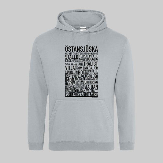 Östansjöska Dialekt Text Hoodie