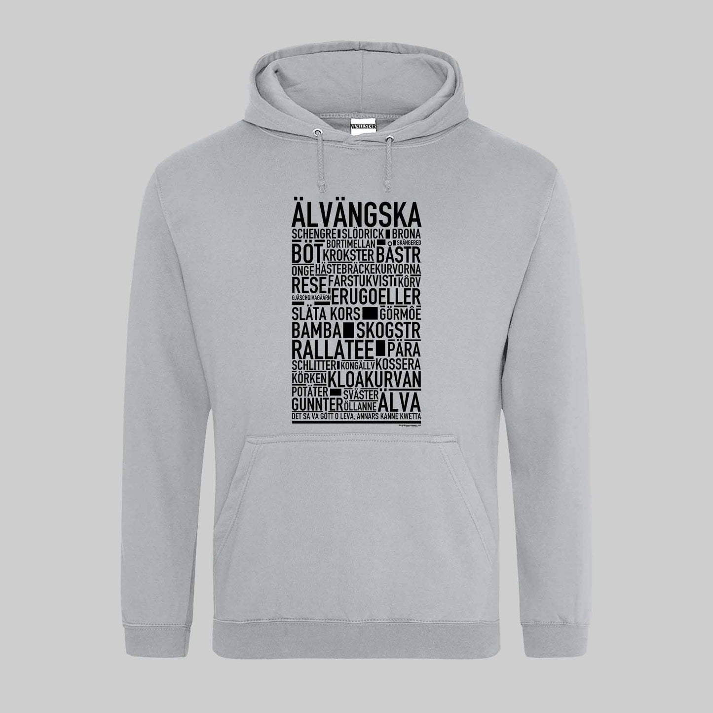 Älvängska Dialekt Text Hoodie
