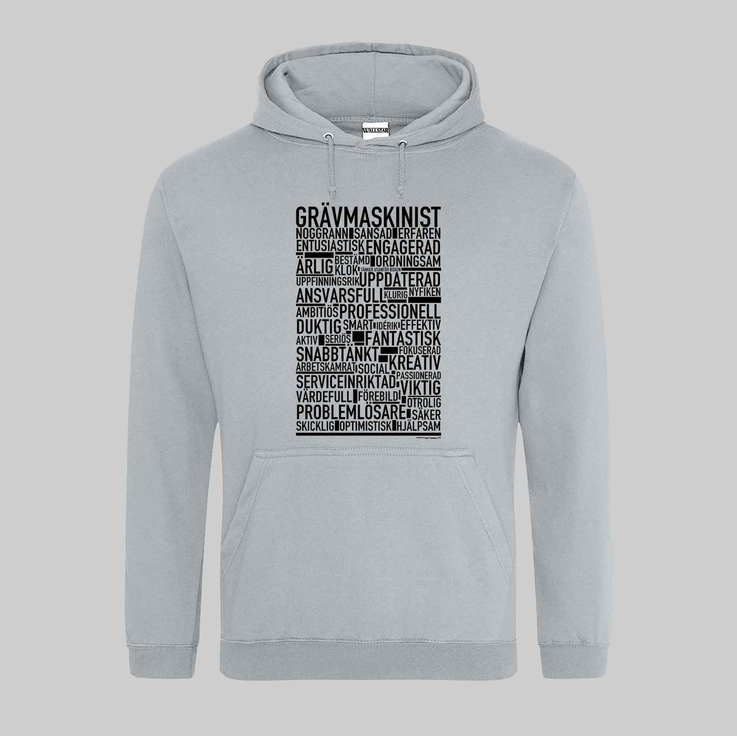 Grävmaskinist Text Hoodie