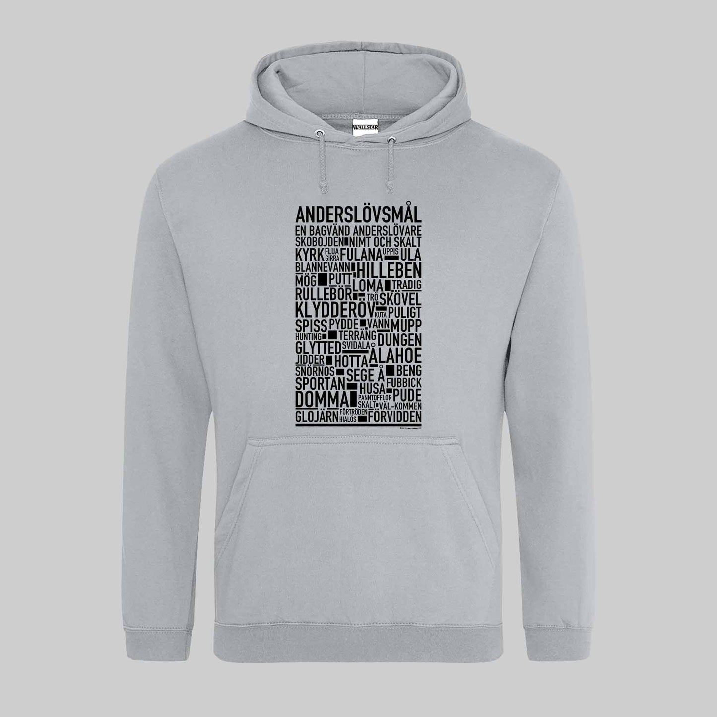 Anderslövsmål Dialekt Text Hoodie