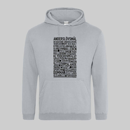 Anderslövsmål Dialekt Text Hoodie