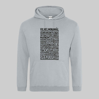 Vilhelminamål Dialekt Text Hoodie