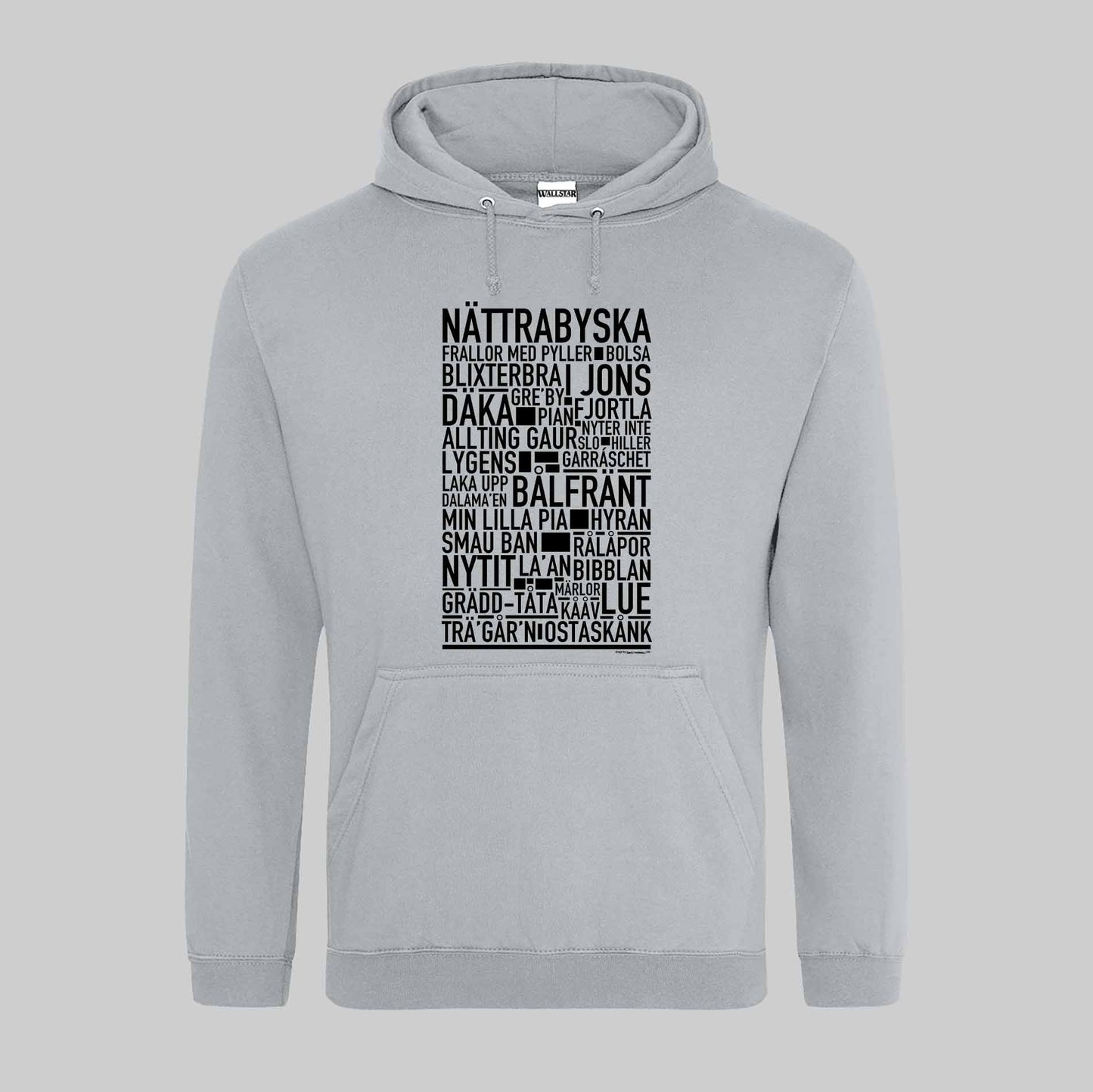 Nättrabyska Dialekt Text Hoodie